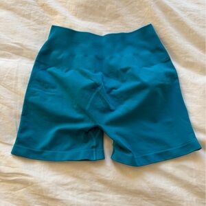 Alphalete Teal Bike Shorts
